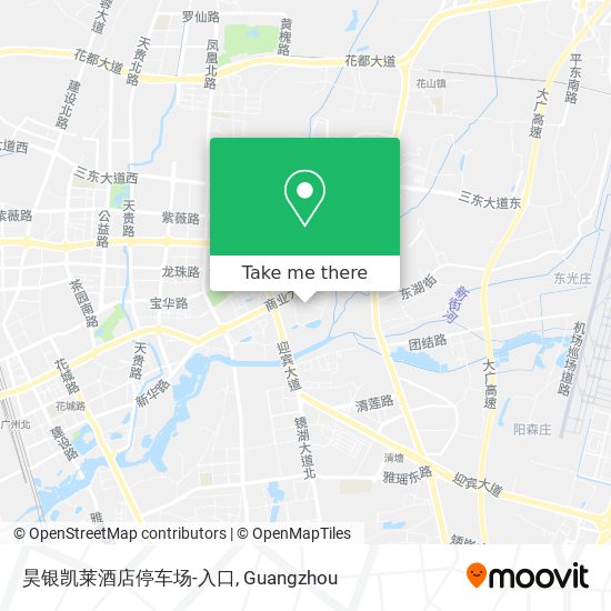 昊银凯莱酒店停车场-入口 map