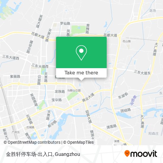 金胜轩停车场-出入口 map