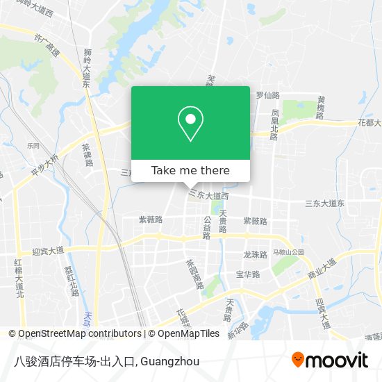 八骏酒店停车场-出入口 map