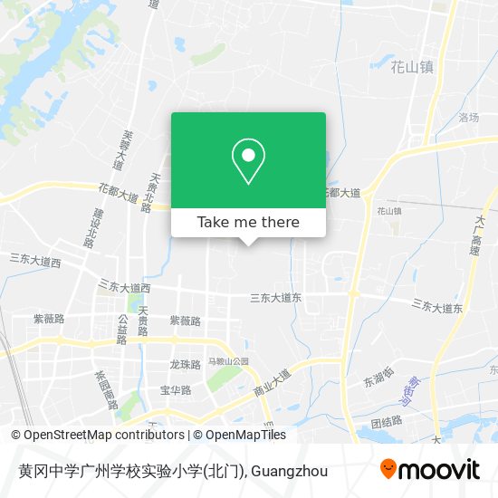 黄冈中学广州学校实验小学(北门) map