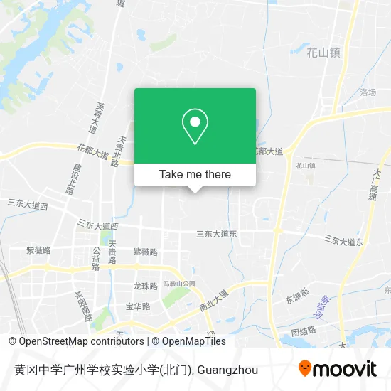 黄冈中学广州学校实验小学(北门) map