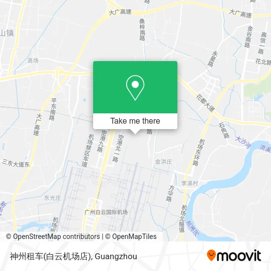 神州租车(白云机场店) map
