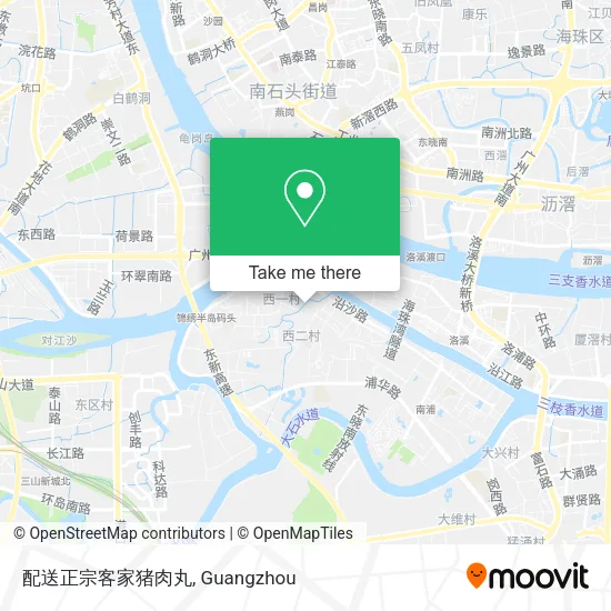 配送正宗客家猪肉丸 map
