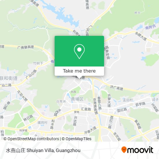 水燕山庄 Shuiyan Villa map
