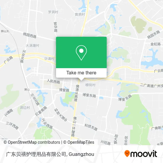 广东贝禧护理用品有限公司 map