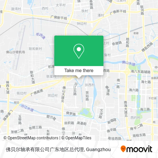 佛贝尔轴承有限公司广东地区总代理 map