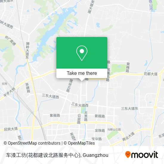 车漆工坊(花都建设北路服务中心) map