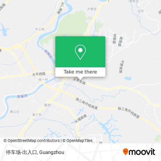 停车场-出入口 map