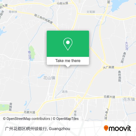 广州花都区稠州镇银行 map