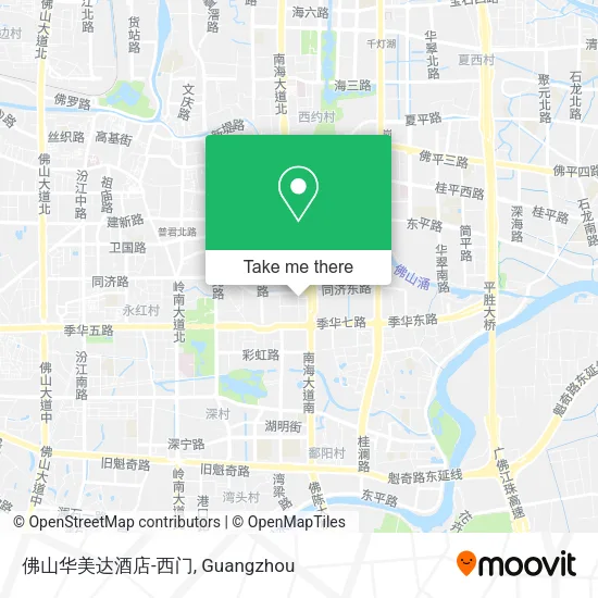 佛山华美达酒店-西门 map