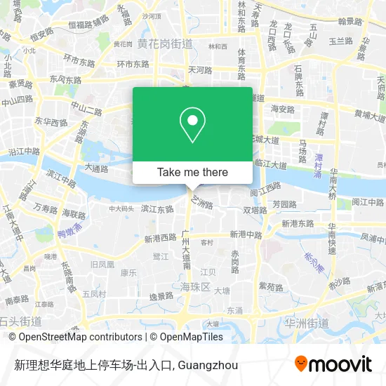 新理想华庭地上停车场-出入口 map