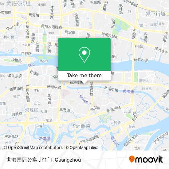 世港国际公寓-北1门 map