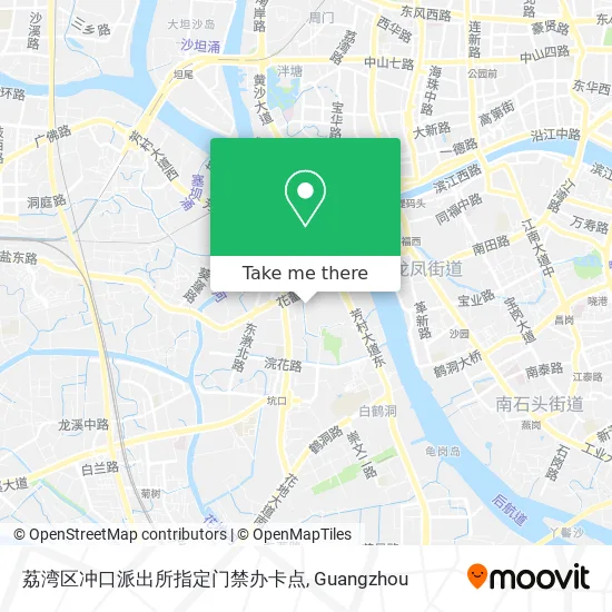 荔湾区冲口派出所指定门禁办卡点 map