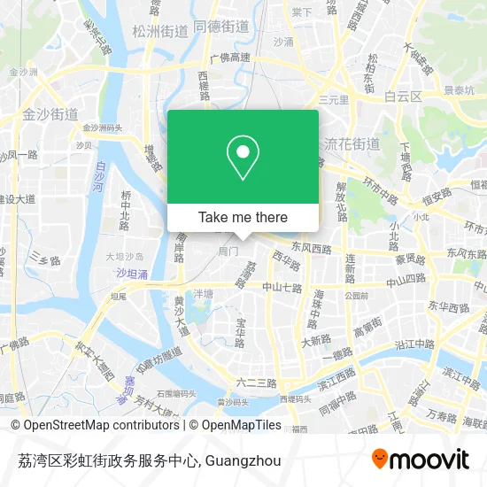 荔湾区彩虹街政务服务中心 map