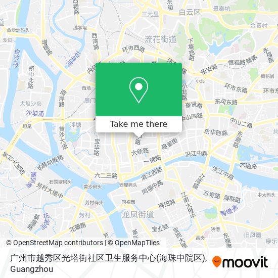 广州市越秀区光塔街社区卫生服务中心(海珠中院区) map