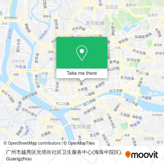 广州市越秀区光塔街社区卫生服务中心(海珠中院区) map