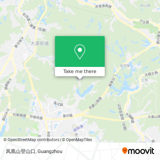 凤凰山登山口 map