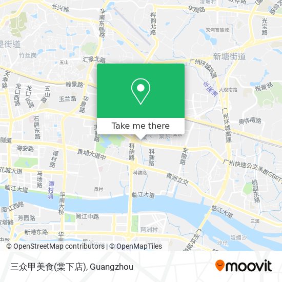 三众甲美食(棠下店) map