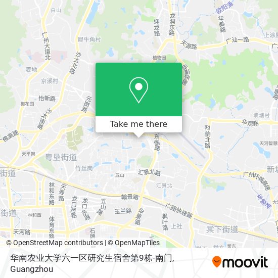 华南农业大学六一区研究生宿舍第9栋-南门 map