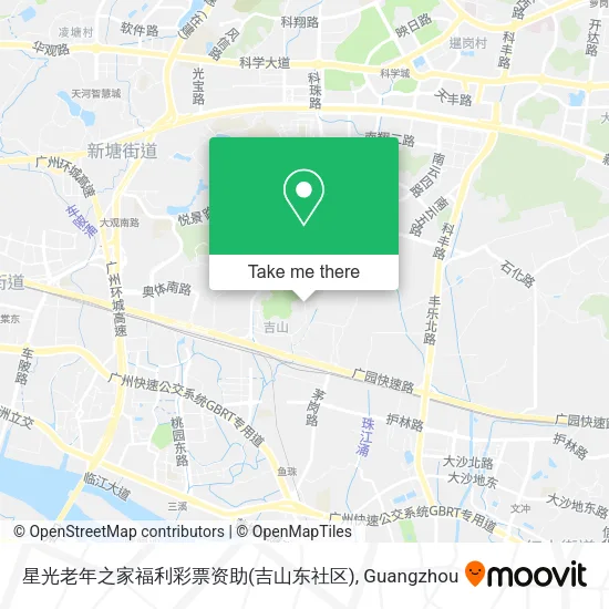 星光老年之家福利彩票资助(吉山东社区) map