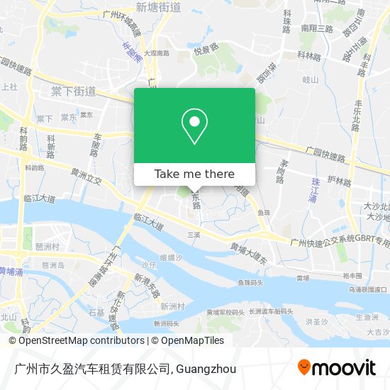 广州市久盈汽车租赁有限公司 map