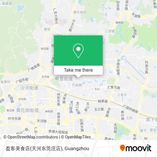 盈客美食店(天河东莞庄店) map