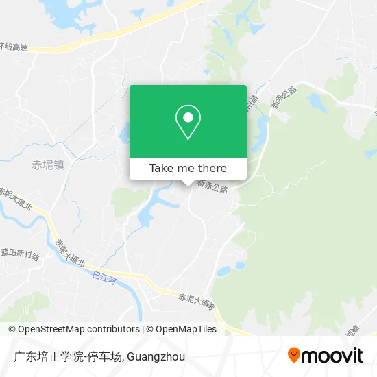 广东培正学院-停车场 map