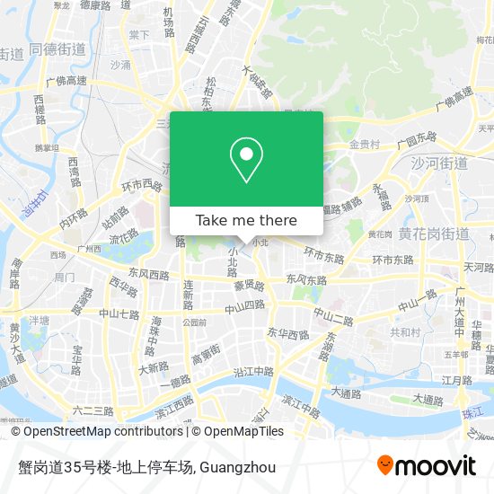 蟹岗道35号楼-地上停车场 map