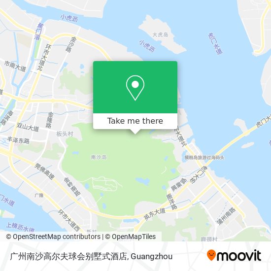 广州南沙高尔夫球会别墅式酒店 map