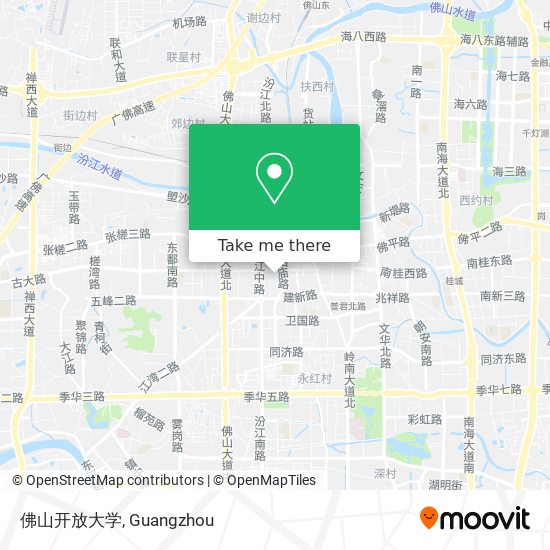 佛山开放大学 map