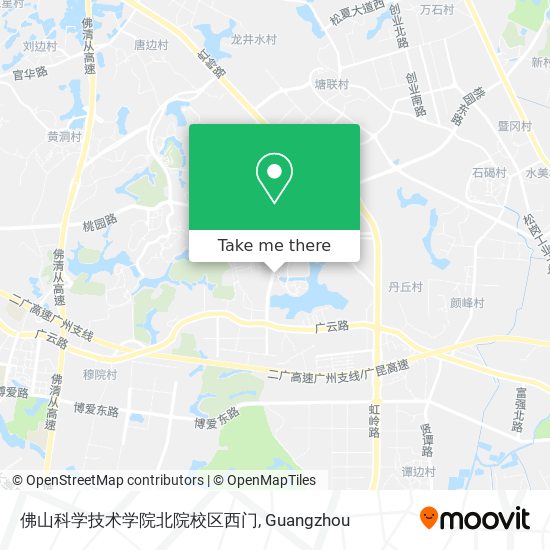 佛山科学技术学院北院校区西门 map
