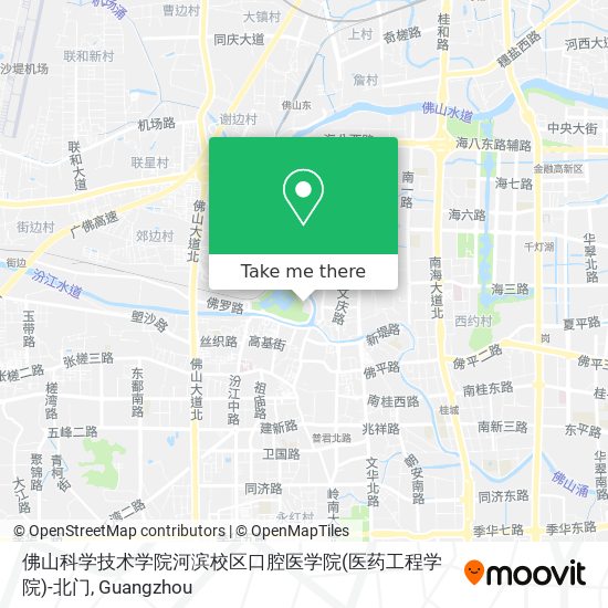 佛山科学技术学院河滨校区口腔医学院(医药工程学院)-北门 map