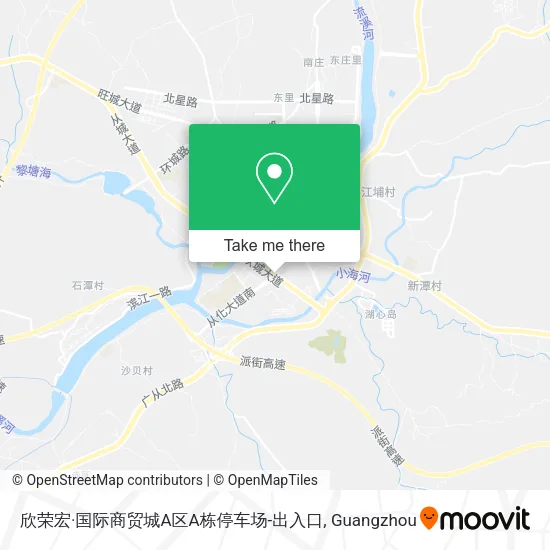 欣荣宏·国际商贸城A区A栋停车场-出入口 map