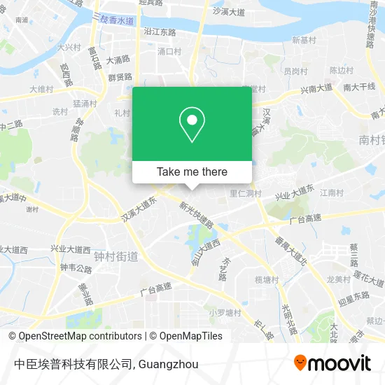 中臣埃普科技有限公司 map