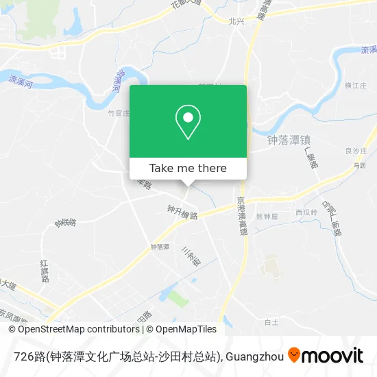726路(钟落潭文化广场总站-沙田村总站) map