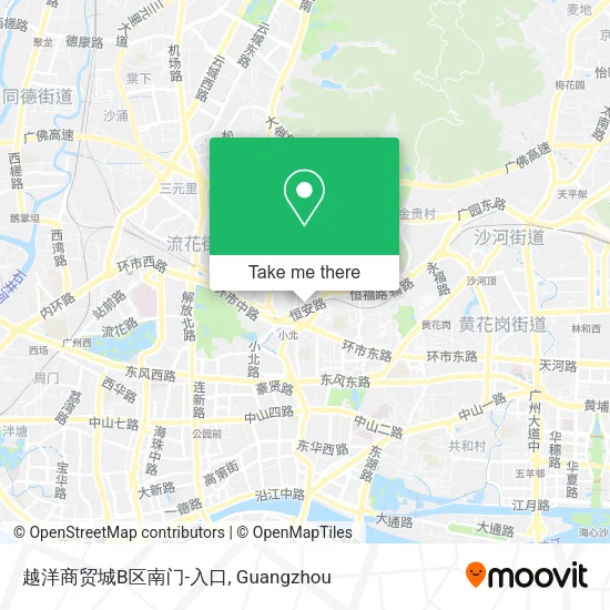 越洋商贸城B区南门-入口 map