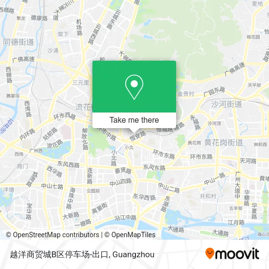 越洋商贸城B区停车场-出口 map