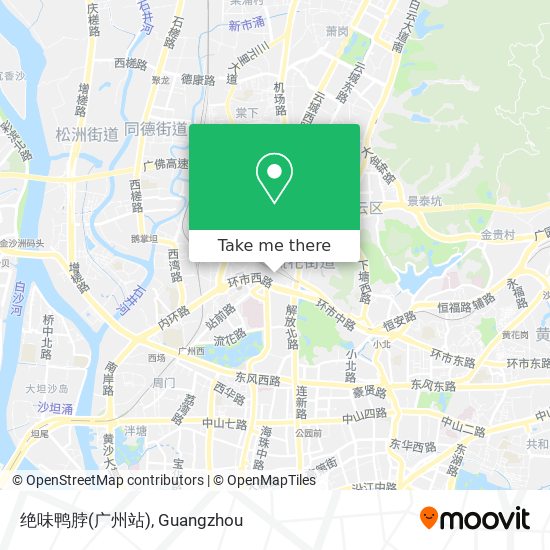绝味鸭脖(广州站) map
