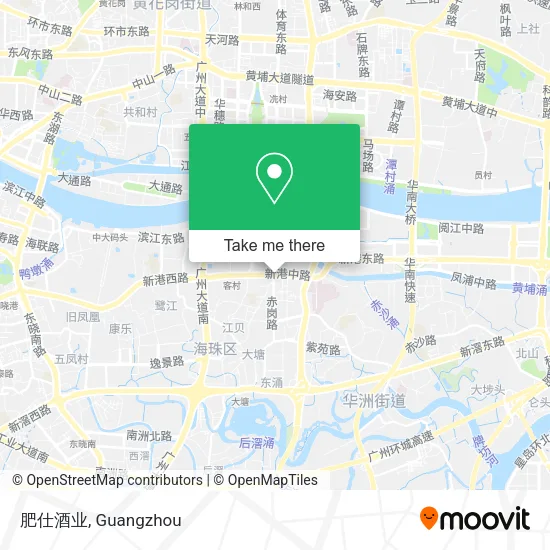 肥仕酒业 map