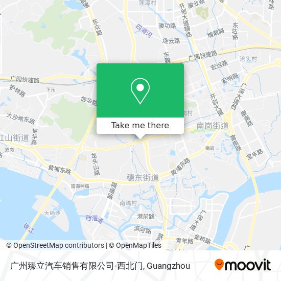 广州臻立汽车销售有限公司-西北门 map