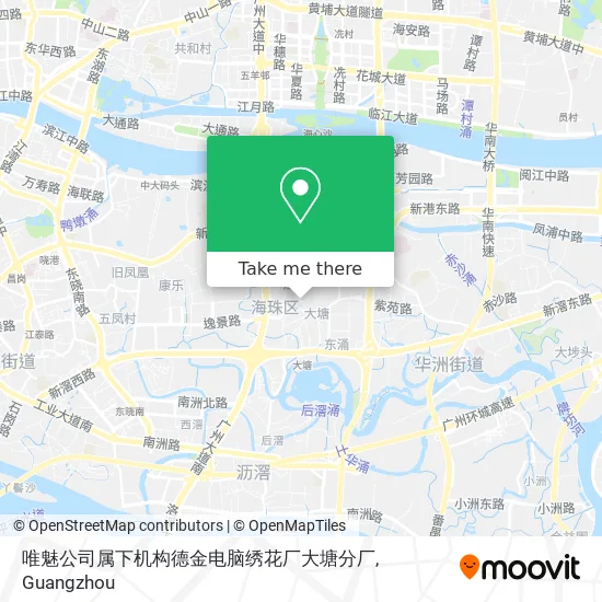 唯魅公司属下机构德金电脑绣花厂大塘分厂 map