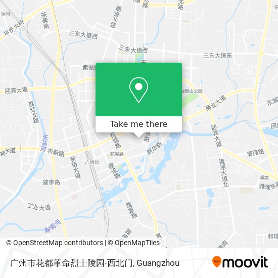 广州市花都革命烈士陵园-西北门 map
