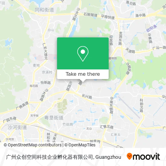 广州众创空间科技企业孵化器有限公司 map