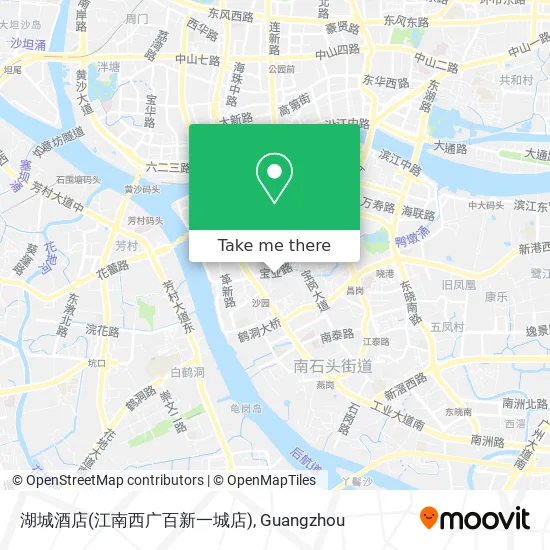 湖城酒店(江南西广百新一城店) map