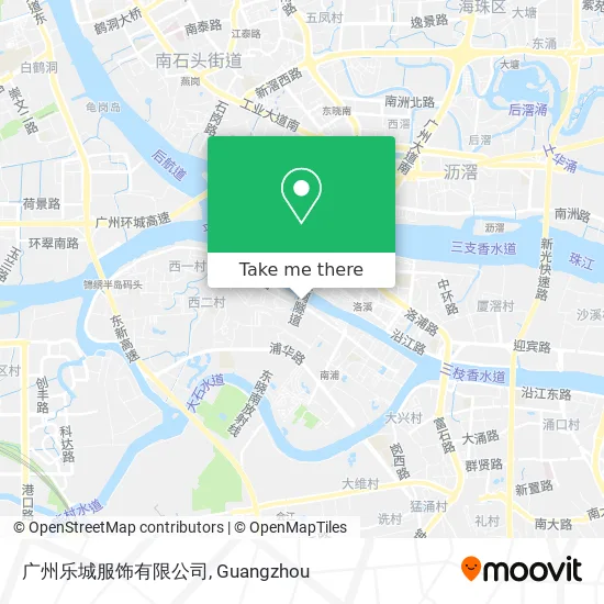 广州乐城服饰有限公司 map