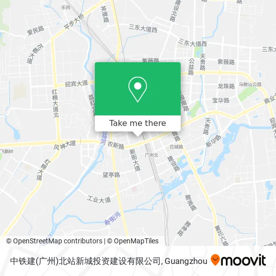 中铁建(广州)北站新城投资建设有限公司 map