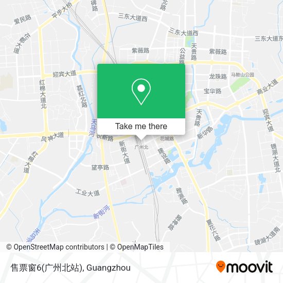 售票窗6(广州北站) map