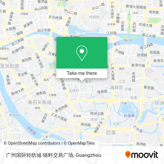 广州国际轻纺城-辅料交易广场 map