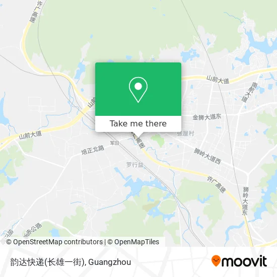 韵达快递(长雄一街) map