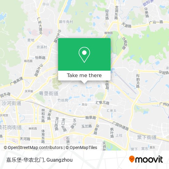 嘉乐堡-华农北门 map